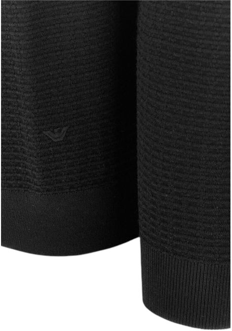 Virgin wool sweater with raised jacquard pattern EMPORIO ARMANI | sweaters | EM002196 AF13851FC039